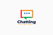 Chatting Logo Template, a Branding & Logo Template by Zeer Graphic (Thumbnail 1 of 2)