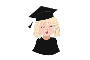 Happy cute little kid girl or boy, an Object Illustration by Toltemara