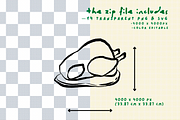 Hand Drawn Thanksgiving Doodles, a Seasonal Illustration by CraftingOnSunday (Thumbnail 3 of 4)