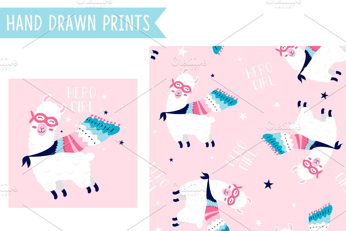 Sweet Llama, an Animal Illustration by Black_sun (Photo 1 of 3)