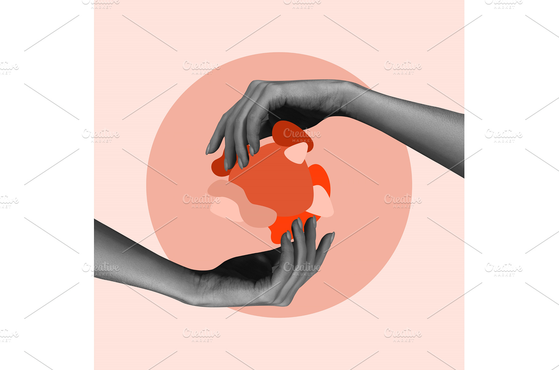 Care. Female hands with abstract, an Abstract Photo by Volodymyr Melnyk