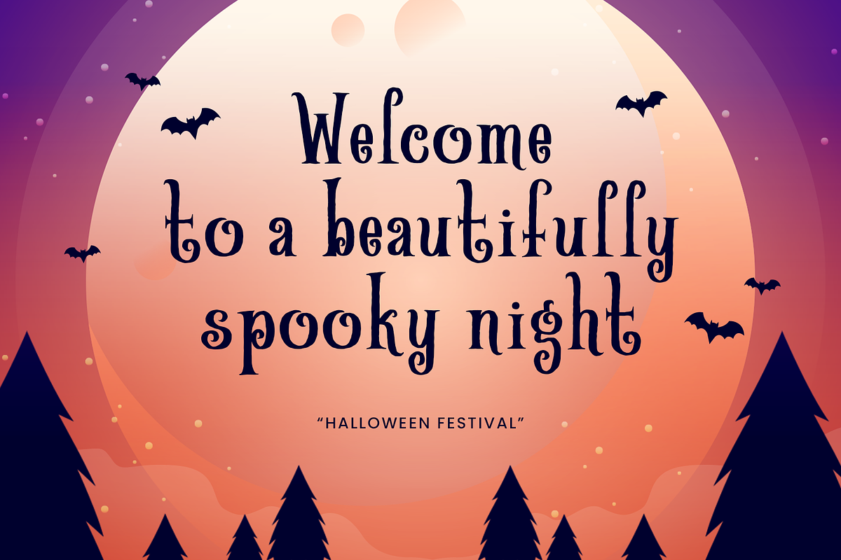 Halloween Festival - Halloween Font, a Handwritten Font by Umitype (Photo 3 of 8)