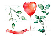 Valentine's day teddy bears clipart, an Animal Illustration by ArtfulStudio (Thumbnail 10 of 10)