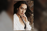 White Shirt Beauty Portrait, Beach, a Beauty & Fashion Photo by Chris Joel Campbell (Thumbnail 1 of 2)