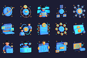 3D Web 3.0 Illustrations, an Object 3D Model by Flat Icons (Thumbnail 7 of 8)