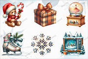 Nostalgic Christmas Clipart, a Graphic by designcity5 (Thumbnail 2 of 5)