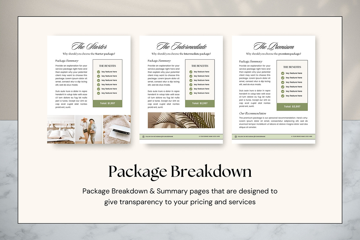 Pricing Guide Templates for Canva, a Brochure Template by Fallon Gerst (Photo 11 of 21)