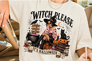 Witch Please It's Halloween PNG, a Seasonal Illustration by OK Design (Thumbnail 4 of 5)