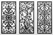 Decorative Floral Panel Silhouette, an Illustration by musafir_fashion (Thumbnail 8 of 21)