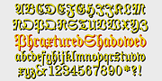 Phraxtured, a Blackletter Font by Ingrimayne Type (Thumbnail 4 of 6)