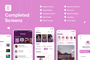 Friendzy - Dating App UI Kit