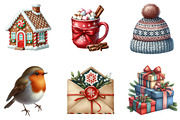 Christmas Winter Clipart, an Illustration by DreamArtGraphic (Thumbnail 2 of 6)