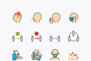 corona covid19 virus icons flat line, an Outline Icon by Feelplus Creator (Thumbnail 4 of 6)
