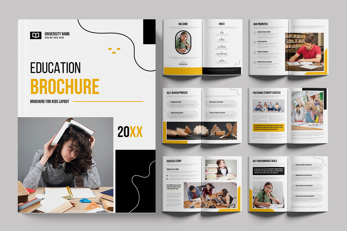 Education Brochure Template Layout, a Brochure Template by ContestDesign (Photo 1 of 3)