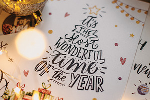 Hand-lettered New Year Text