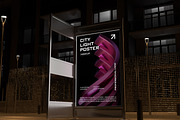 City Light Poster Mockup, an Advertising Mockup by Unerispace (Thumbnail 3 of 4)