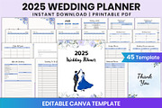 2025 Wedding Planner For Canva, a Stationery Template by Shumaya (Thumbnail 1 of 5)