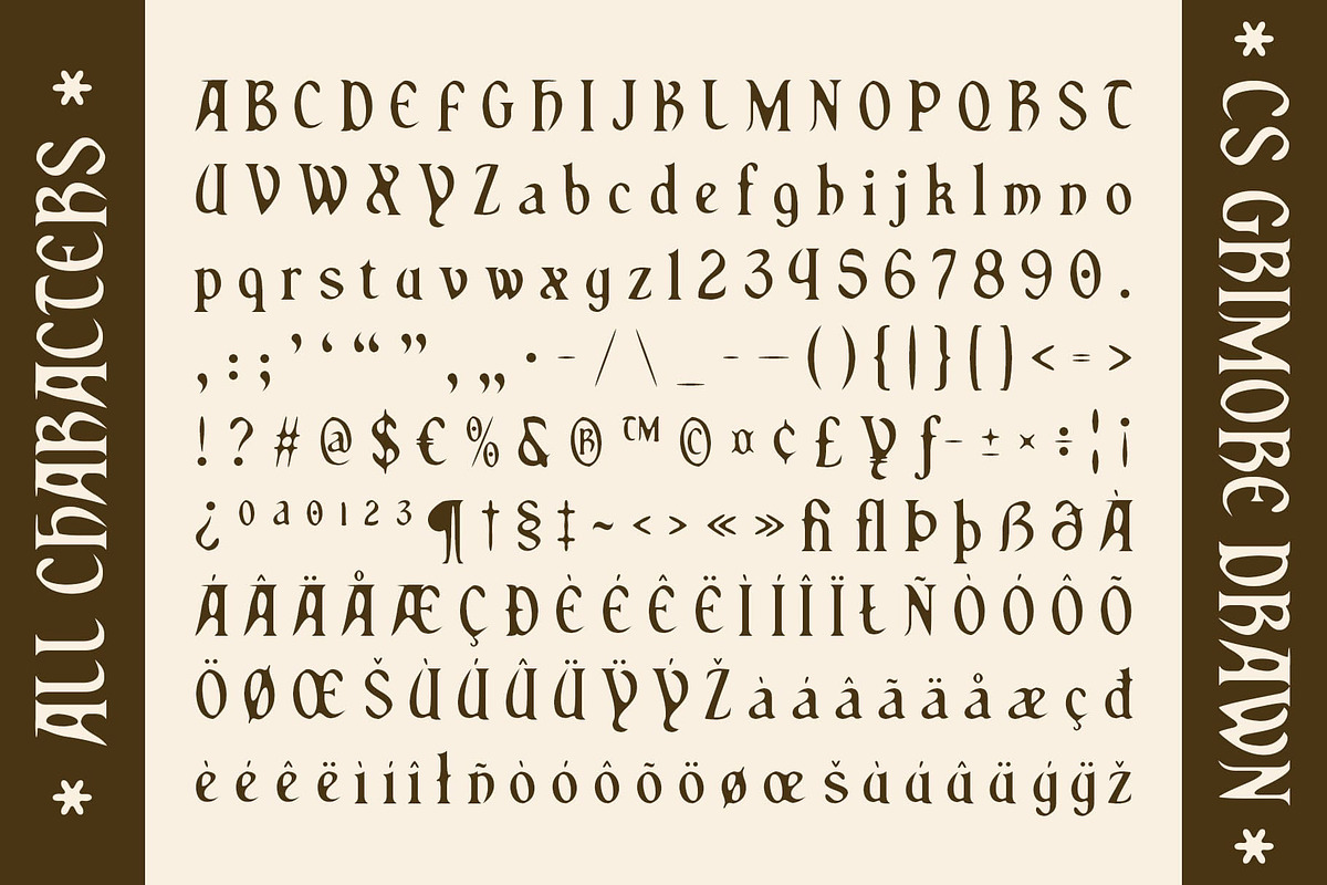 CS Grimore Drawn, a Blackletter Font by Craft Supply Co. (Photo 8 of 8)