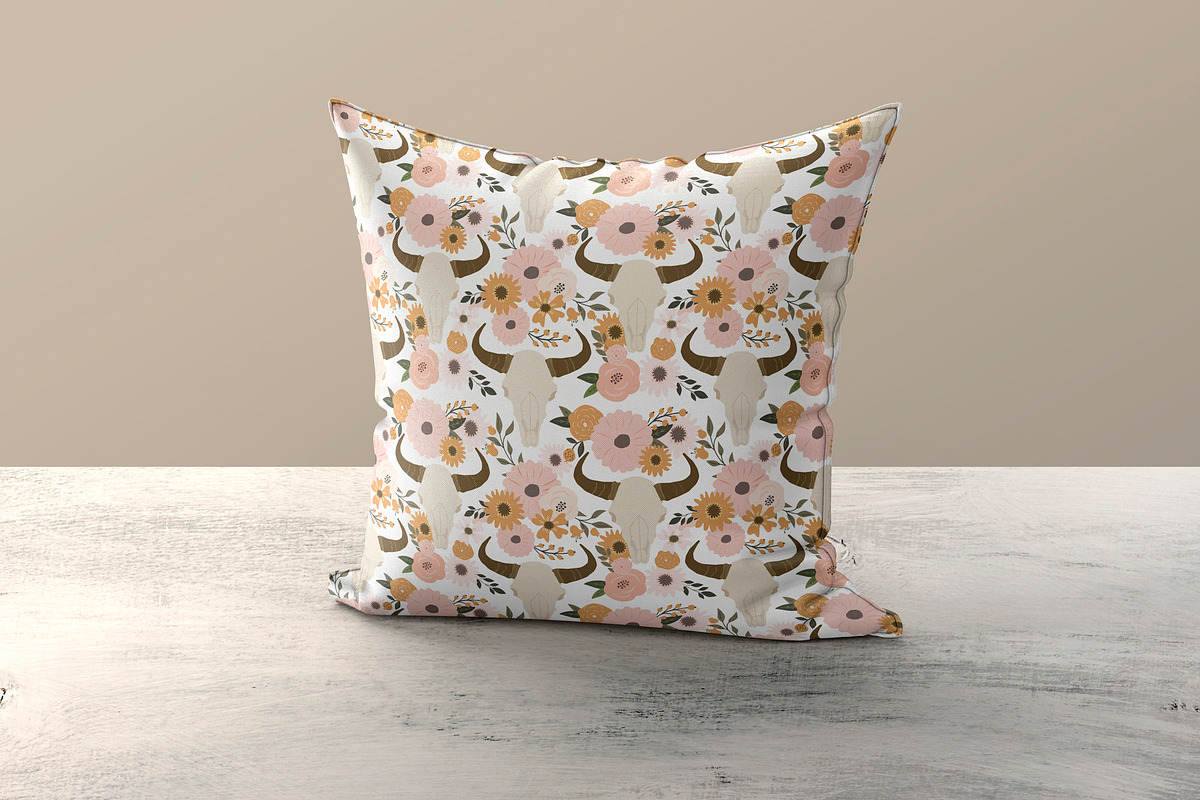 Fall Floral Patterns Seamless, a Pattern Graphic by Chus Moreno Studio (Photo 7 of 8)