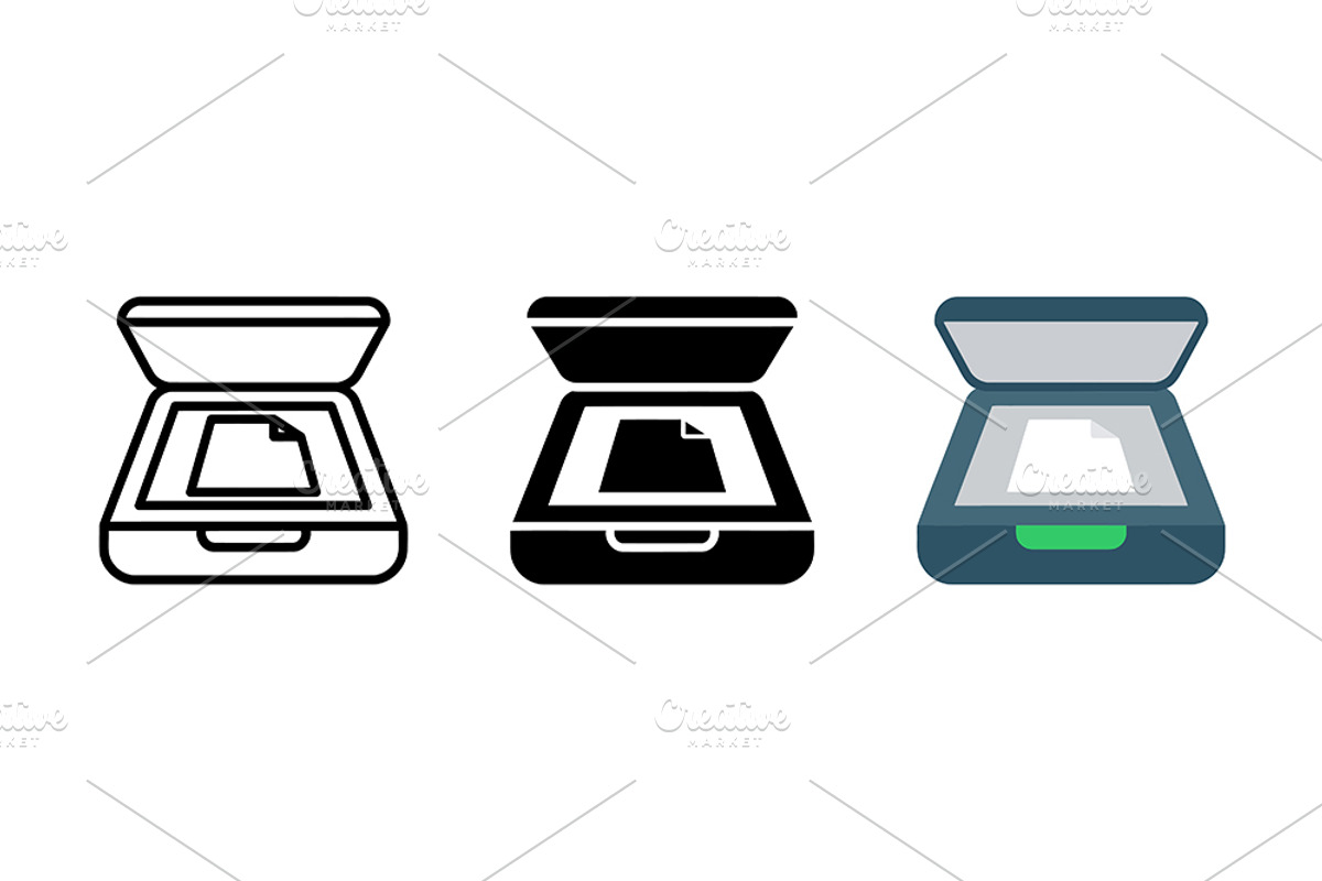 Scanner Machine Vector Design, a Solid Icon by Artonix (Photo 2 of 2)