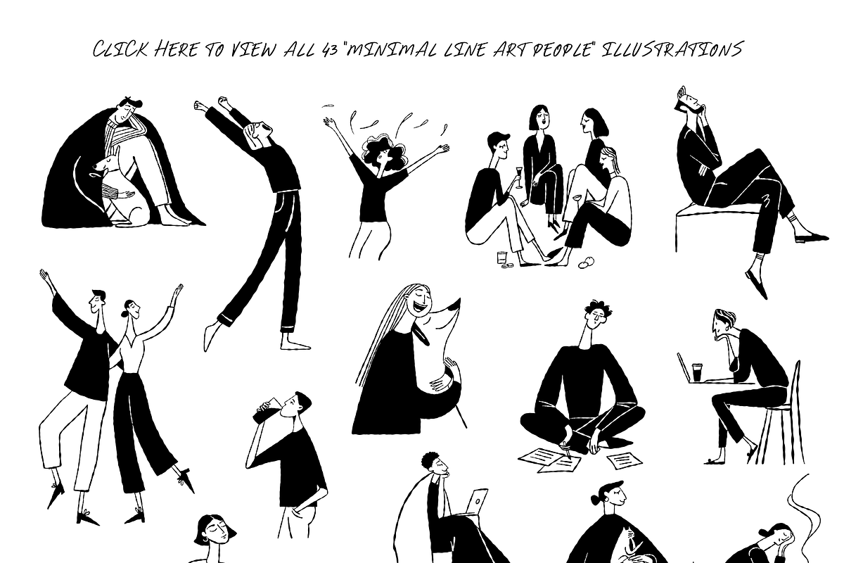 People Series BUNDLE: All 4 in 1, a Person Illustration by Veyla (Photo 27 of 33)