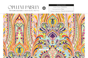 Opulent Paisley, Luxurious Print!