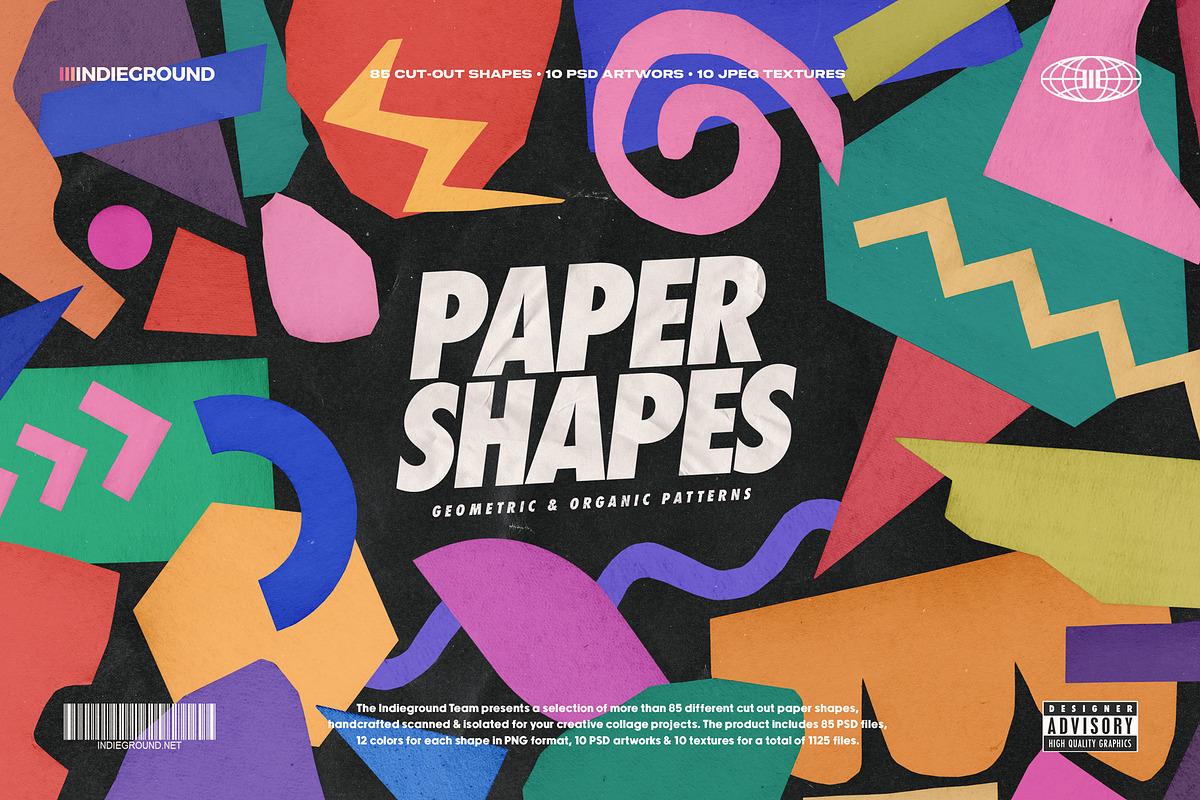 Paper Shapes, an Object Graphic by Indieground Design Inc. (Photo 1 of 10)