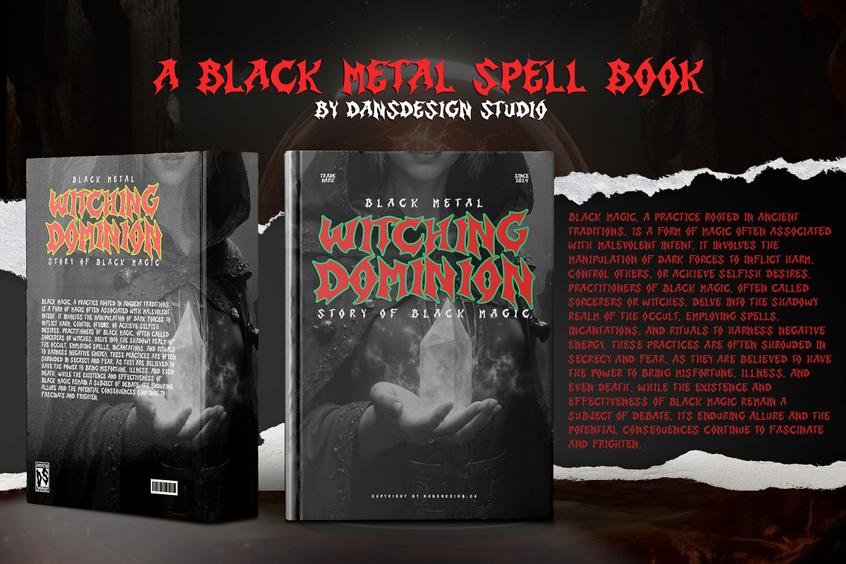 Sacrifice Horror Black Metal Display, a Blackletter Font by dansdesign (Photo 4 of 12)