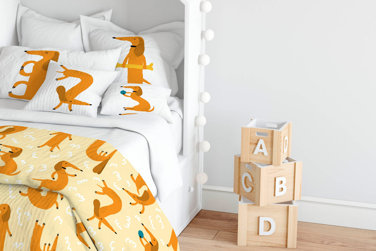 Cute Dachshund Digits, an Animal Illustration by Anna Isaeva (Photo 5 of 6)