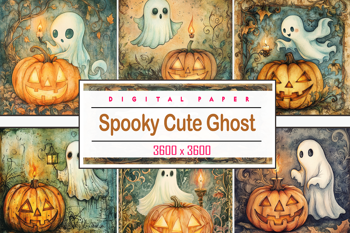 Spooky Cute Ghost, a Background Graphic by Printable Treasure (Photo 1 of 8)