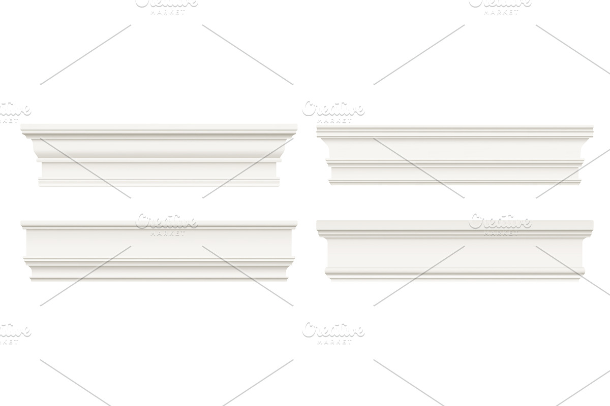 Wall skirting, trim molding cornice, an Object Illustration by Vector Tradition