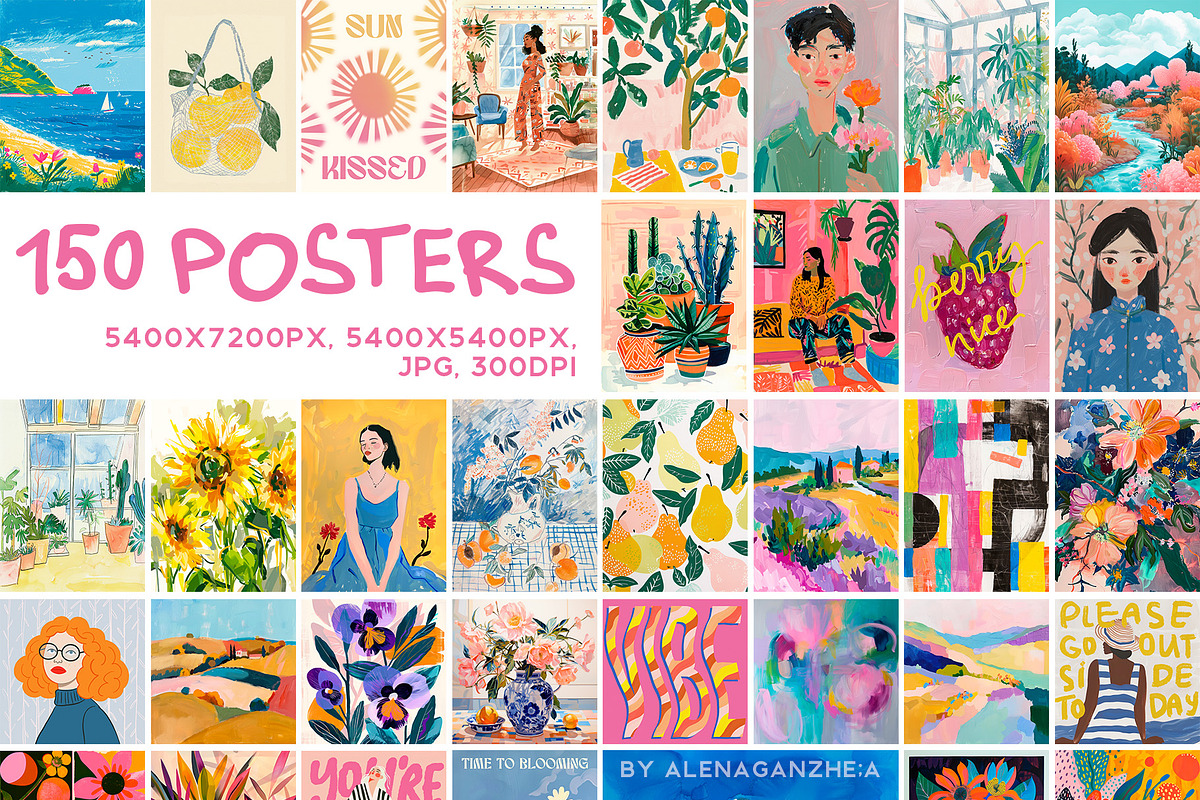 MAXIMALISTA - wall art mixed prints, a Background Graphic by alenaganzhela (Photo 8 of 10)