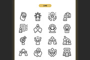 Team Building Icons, an Icon by Spacepixel Creative (Thumbnail 2 of 3)