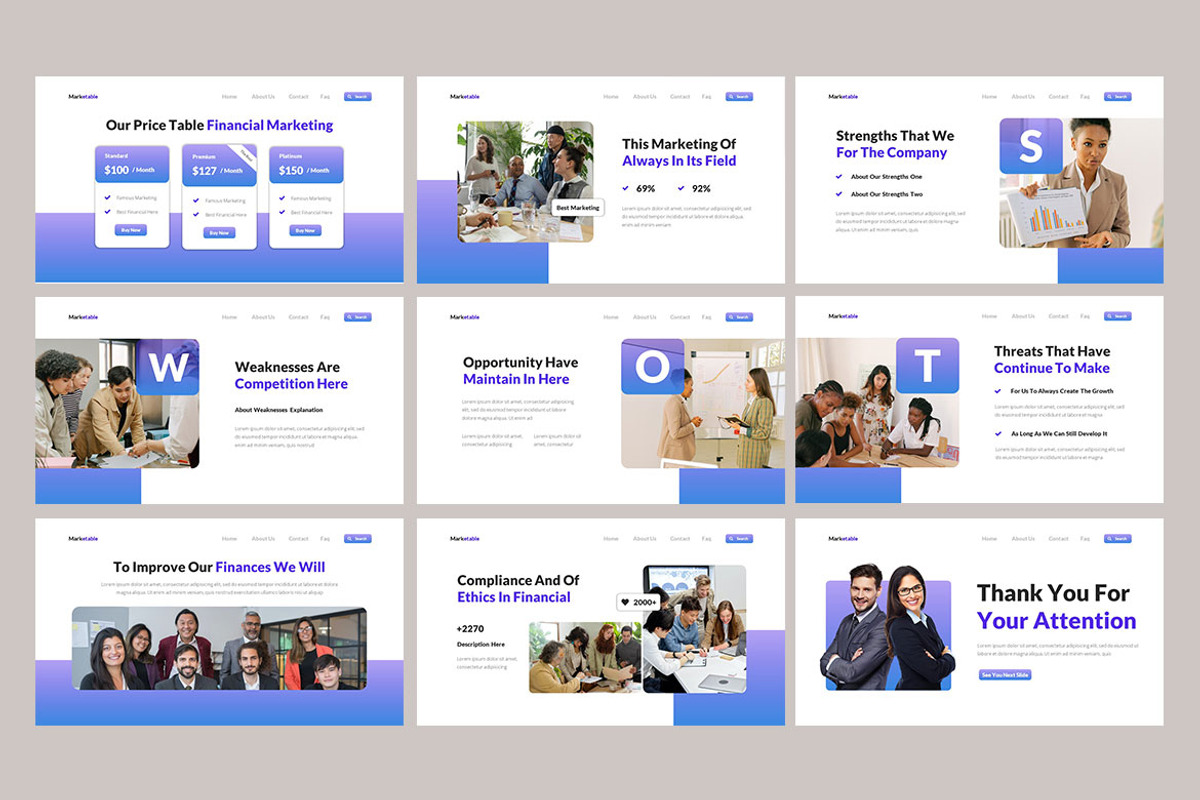 Marketable - Marketing Presentation, a Presentation Template by Haidezign (Photo 4 of 4)