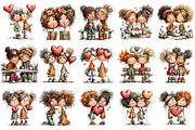 Whimsical Valentine Best Friend Clip, an Illustration by OK Design (Thumbnail 3 of 6)