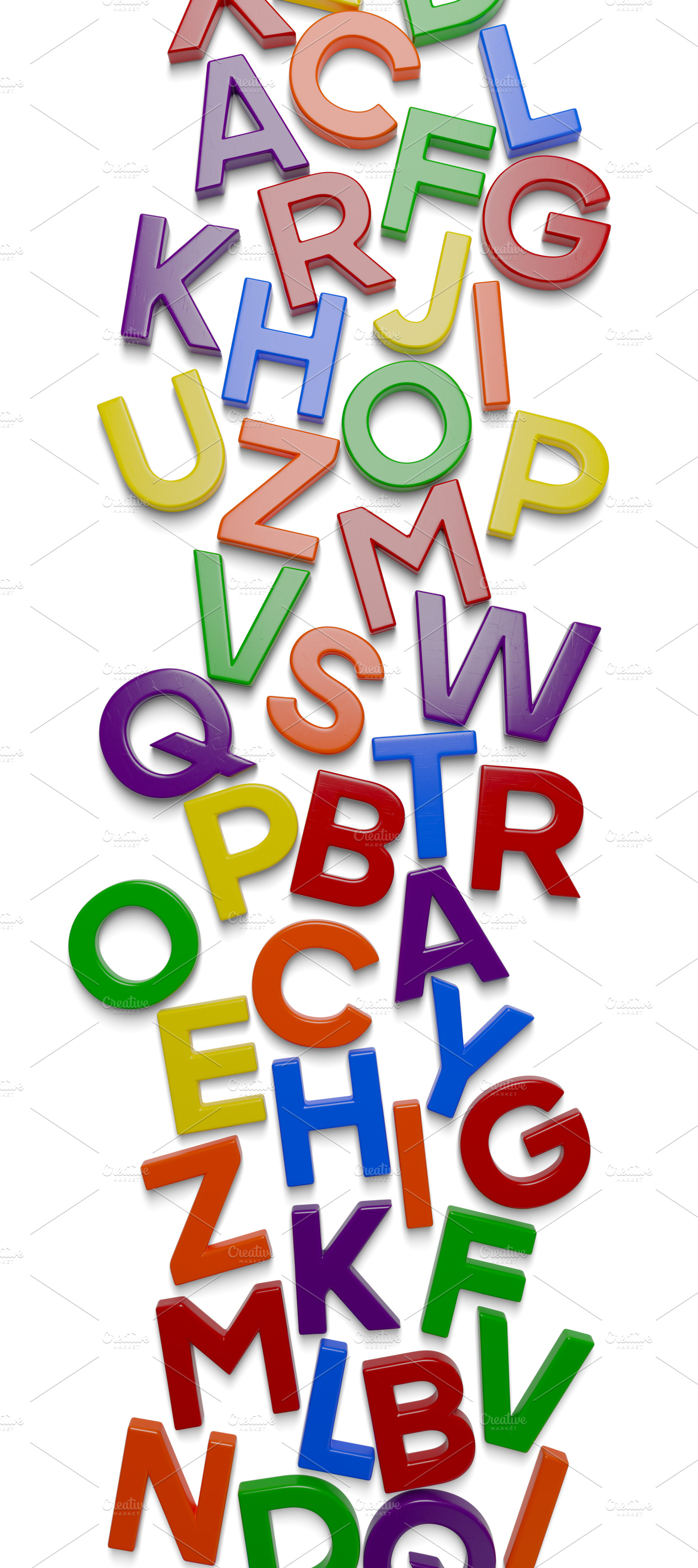 Vertical Plastic Magnetic Letters, a School & Education Photo by Andy Dean Photography