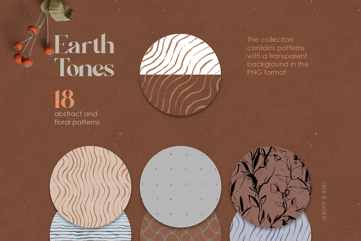 Earth Tones. Abstract & Floral, an Object Illustration by Colden Blue (Photo 3 of 11)