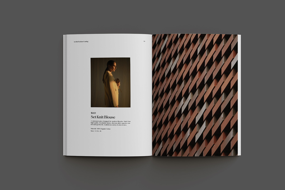 Green Minimal Fashion Catalog, a Brochure Template by Neermana (Photo 4 of 10)
