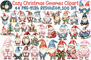 Cozy Christmas Gnomes Clipart, an Illustration by Sublimation Artist (Thumbnail 1 of 6)