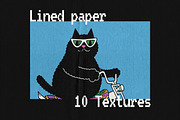 Lined Vintage Paper Textures, a Texture Graphic by Freezerondigital (Thumbnail 5 of 10)