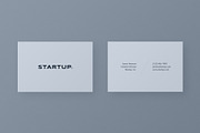 Startup Business Cards (3x), a Business Card Template by Minimal Shop (Thumbnail 3 of 4)