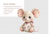 Baby Toile Nursery Graphics, an Illustration by MockupWizard (Thumbnail 6 of 6)
