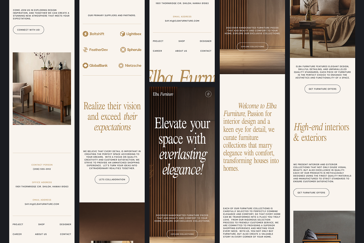 Elba - Furniture Landing Page, a Landing Page Template by SundayWorkTeam (Photo 3 of 4)
