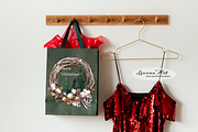 Merry Christmas Wreaths Clipart Set, a Seasonal Illustration by Leonaa art (Thumbnail 16 of 21)