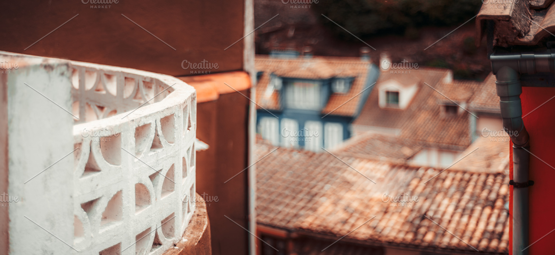 Rooftop panorama with copy space, an Architecture Photo by SkyNext