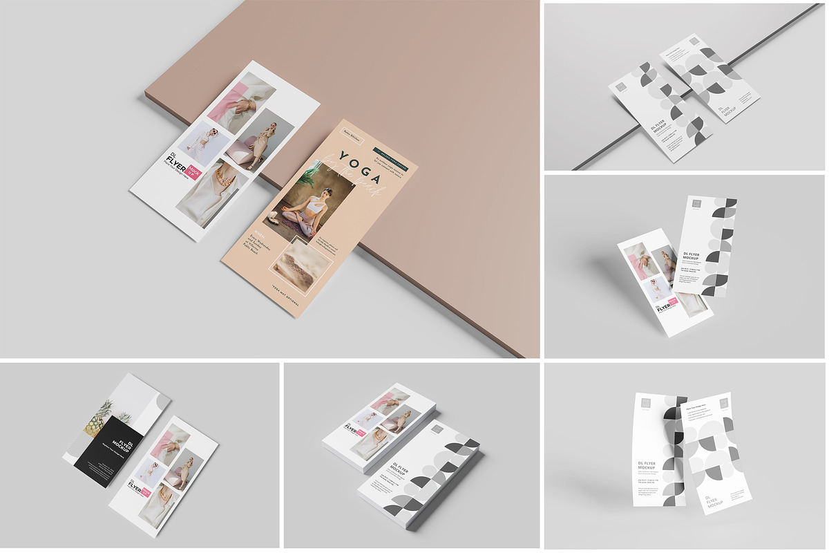 DL Flyer Mockup, a Product Mockup by Indah