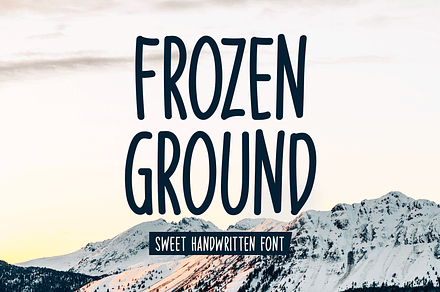Frozen Ground Typeface