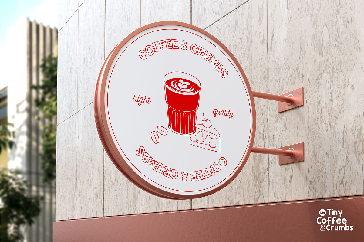 Tiny Coffee & Crumbs icons, an Object Graphic by Mio Buono (Photo 8 of 10)