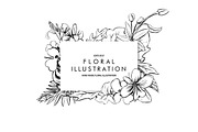 Sketchy Ink Floral Illustration, an Illustration by Storyteller Imagery (Thumbnail 1 of 6)