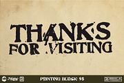 Printing Block 95 - 90's Stamp Font, a Serif Font by Remedy667 (Thumbnail 8 of 8)